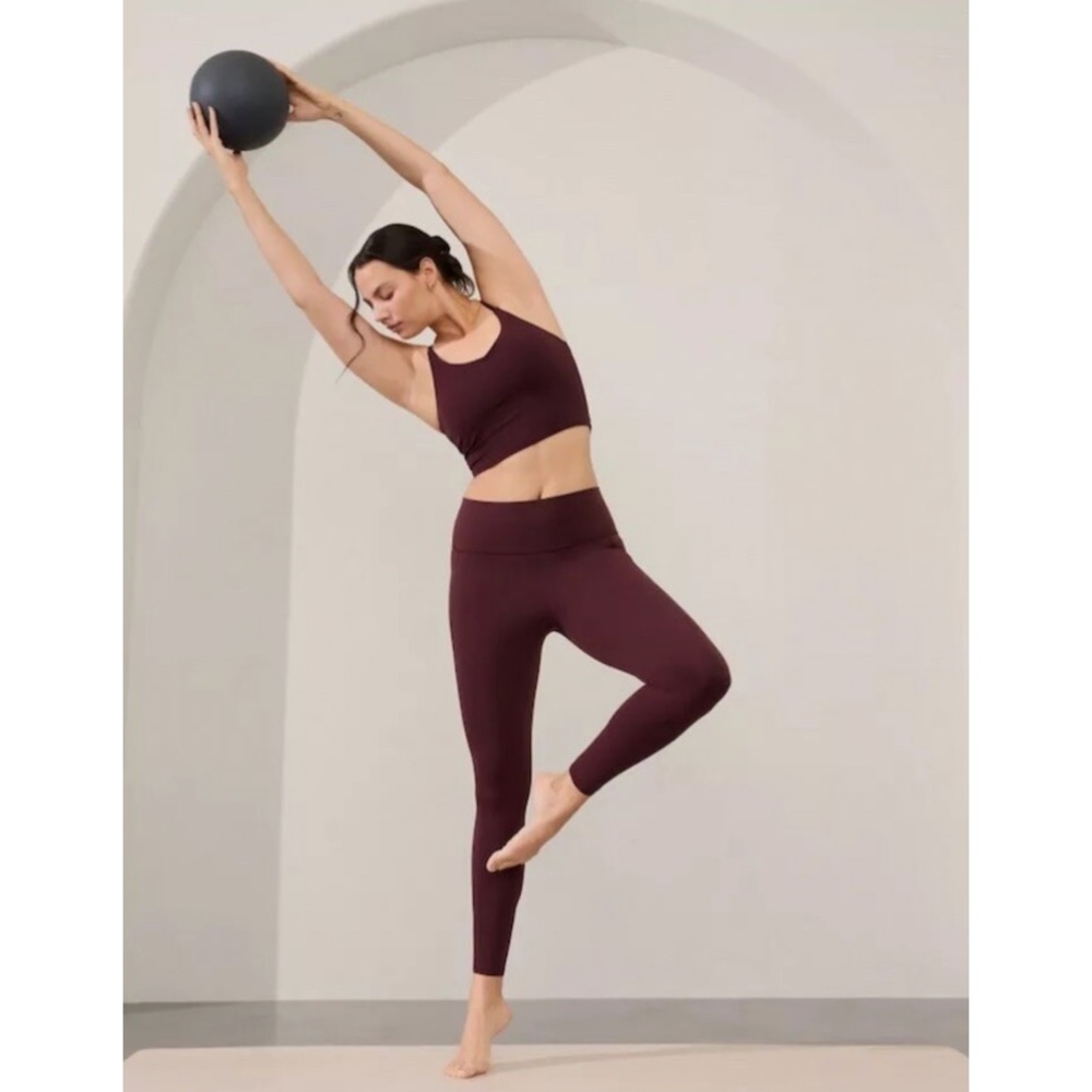 athleta pocket leggings | m purple